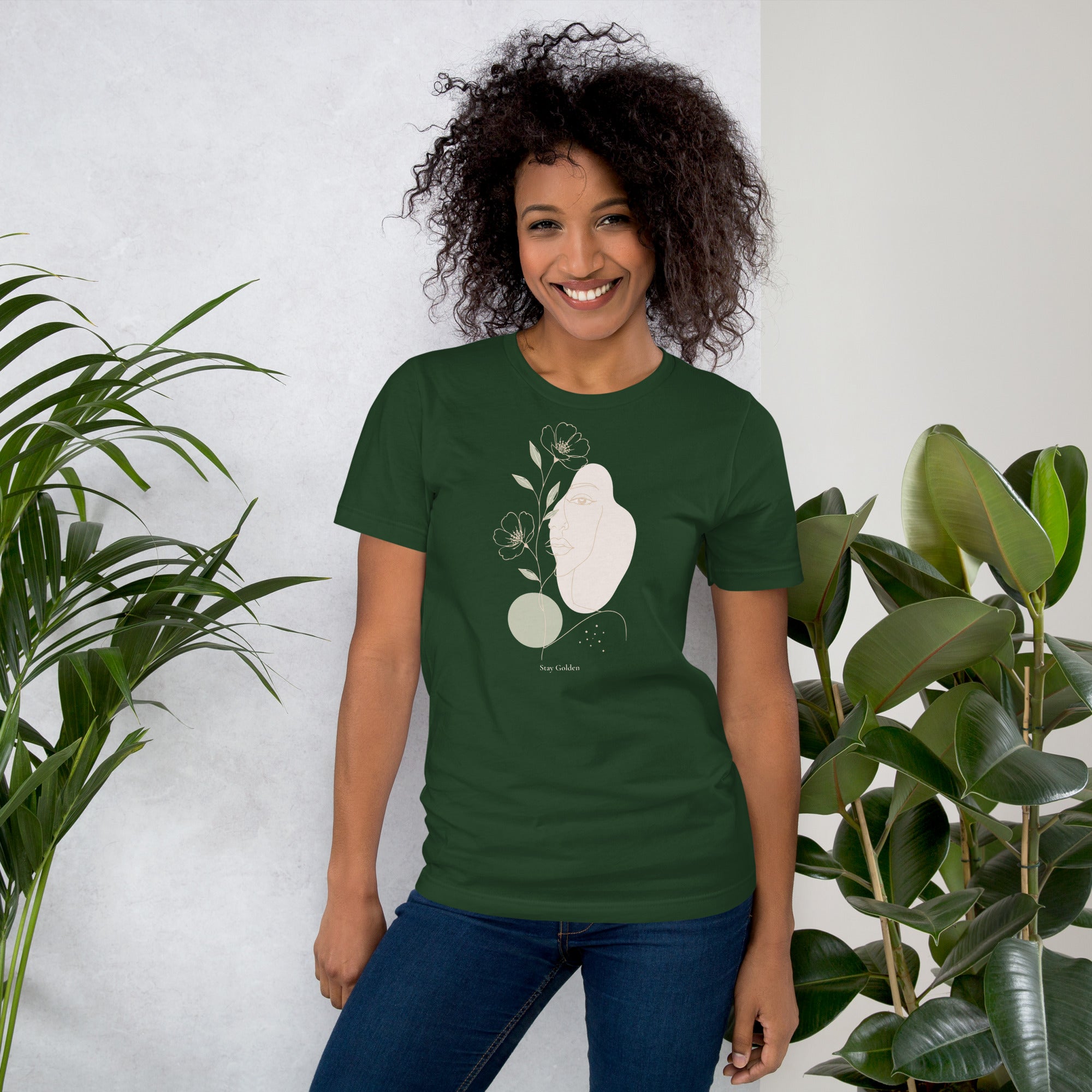 Women t-shirt - Stay Golden - Elora Moda