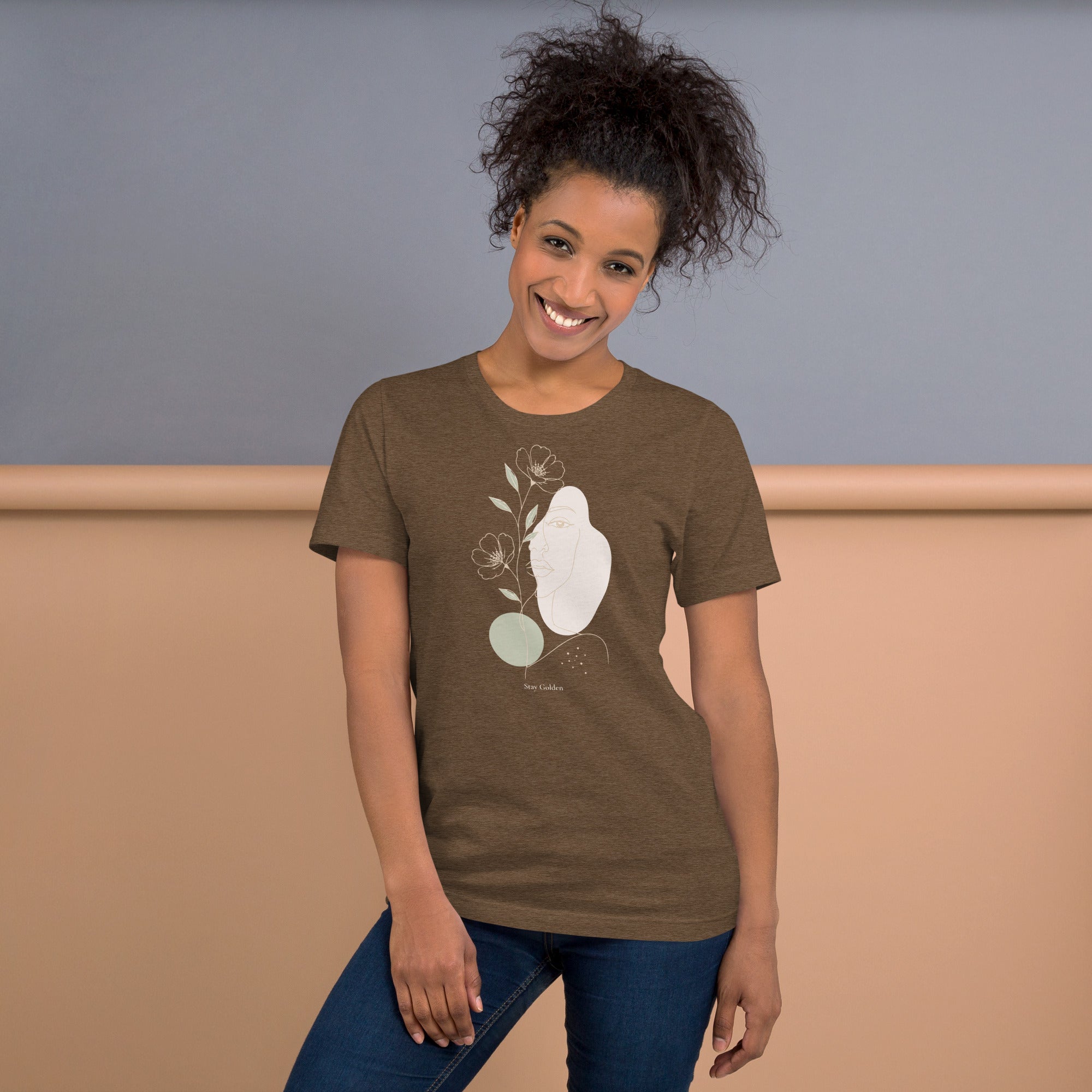 Women t-shirt - Stay Golden - Elora Moda