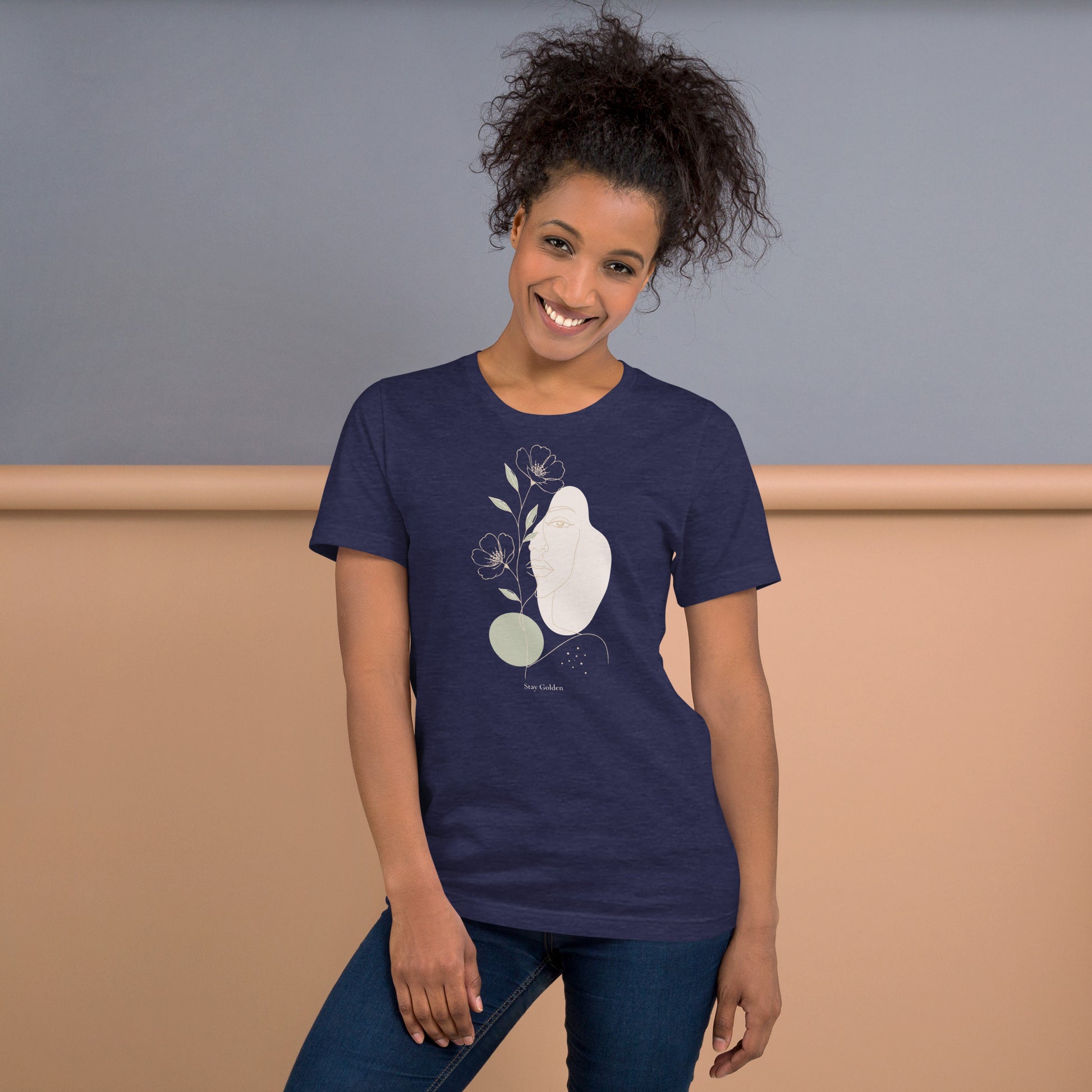 Women t-shirt - Stay Golden - Elora Moda