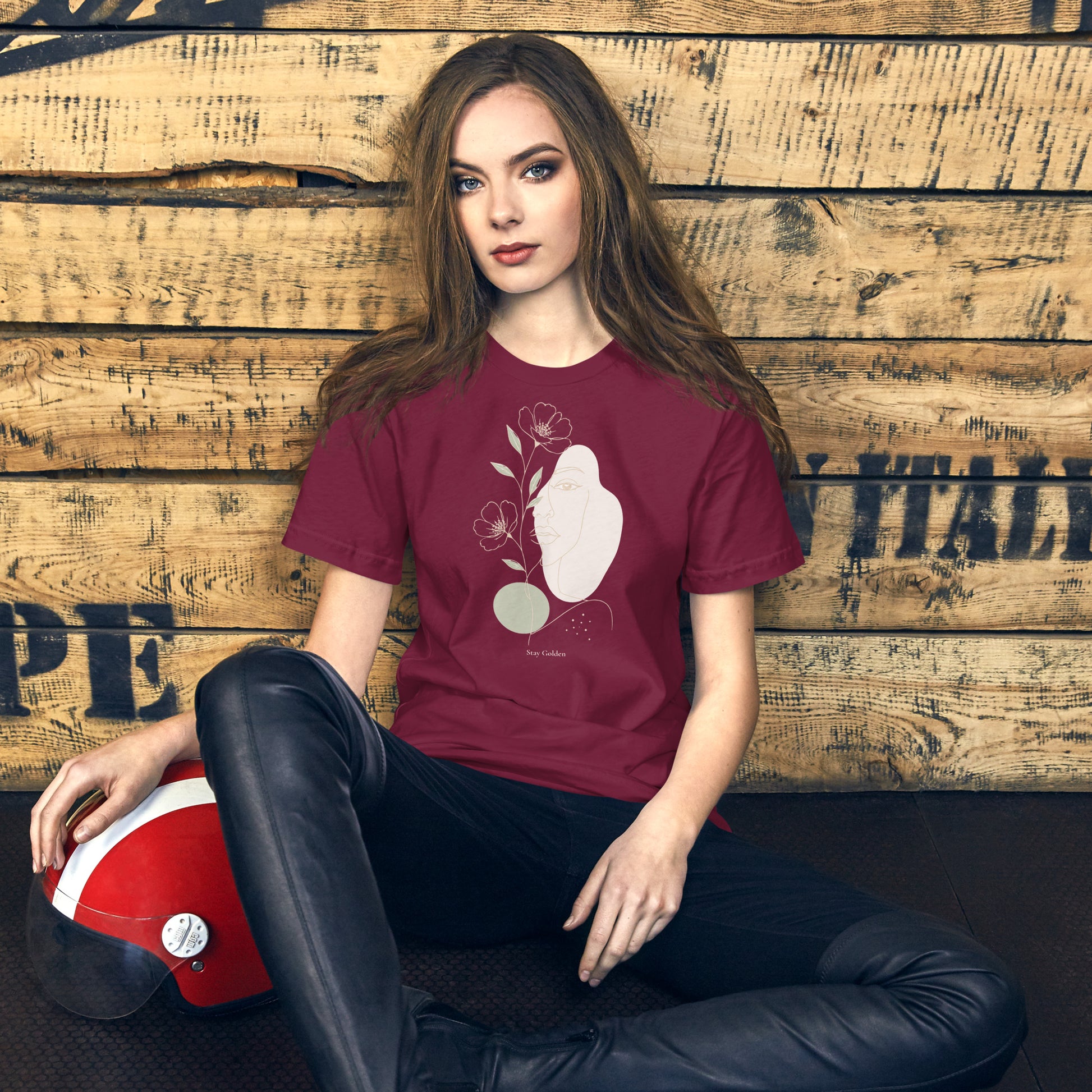 Women t-shirt - Stay Golden - Elora Moda
