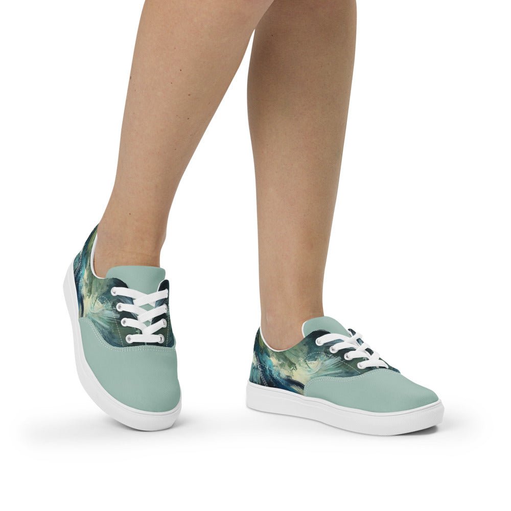 Canvas shoes women’s lace - up casual sneakers, lightweight breathable footwear, versatile fashion, everyday comfort shoes for spring & summer - Elora Moda