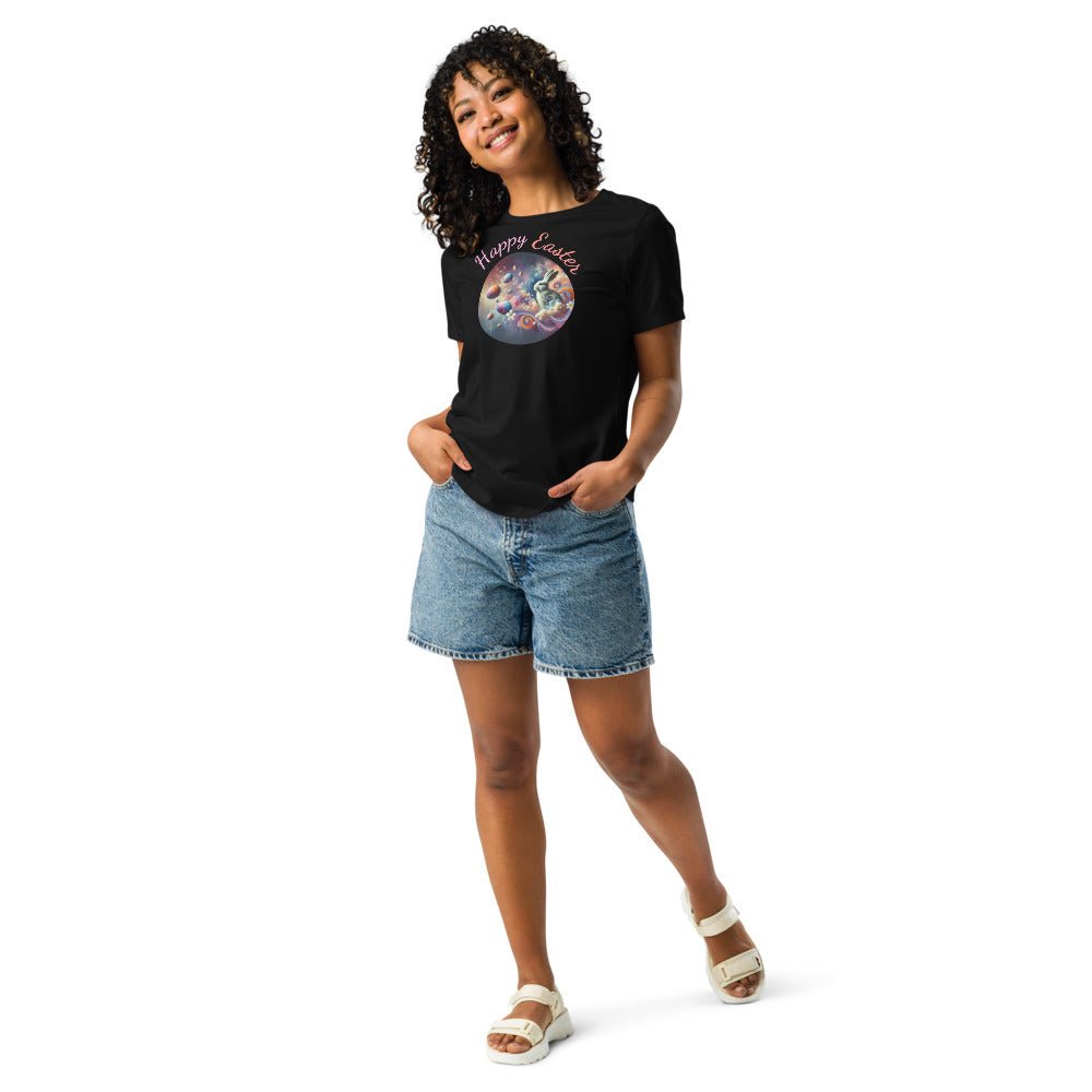 Easter Tee for Women - Relaxed T-Shirt, Cute Easter Gifts 2025, Spring Fashion Top, Holiday Apparel, Gift for Her - Elora Moda