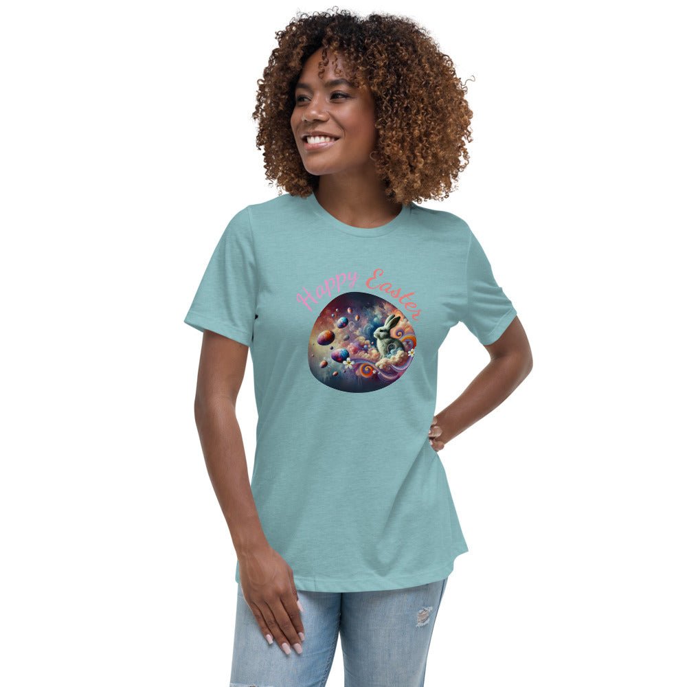 Easter Tee for Women - Relaxed T-Shirt, Cute Easter Gifts 2025, Spring Fashion Top, Holiday Apparel, Gift for Her - Elora Moda