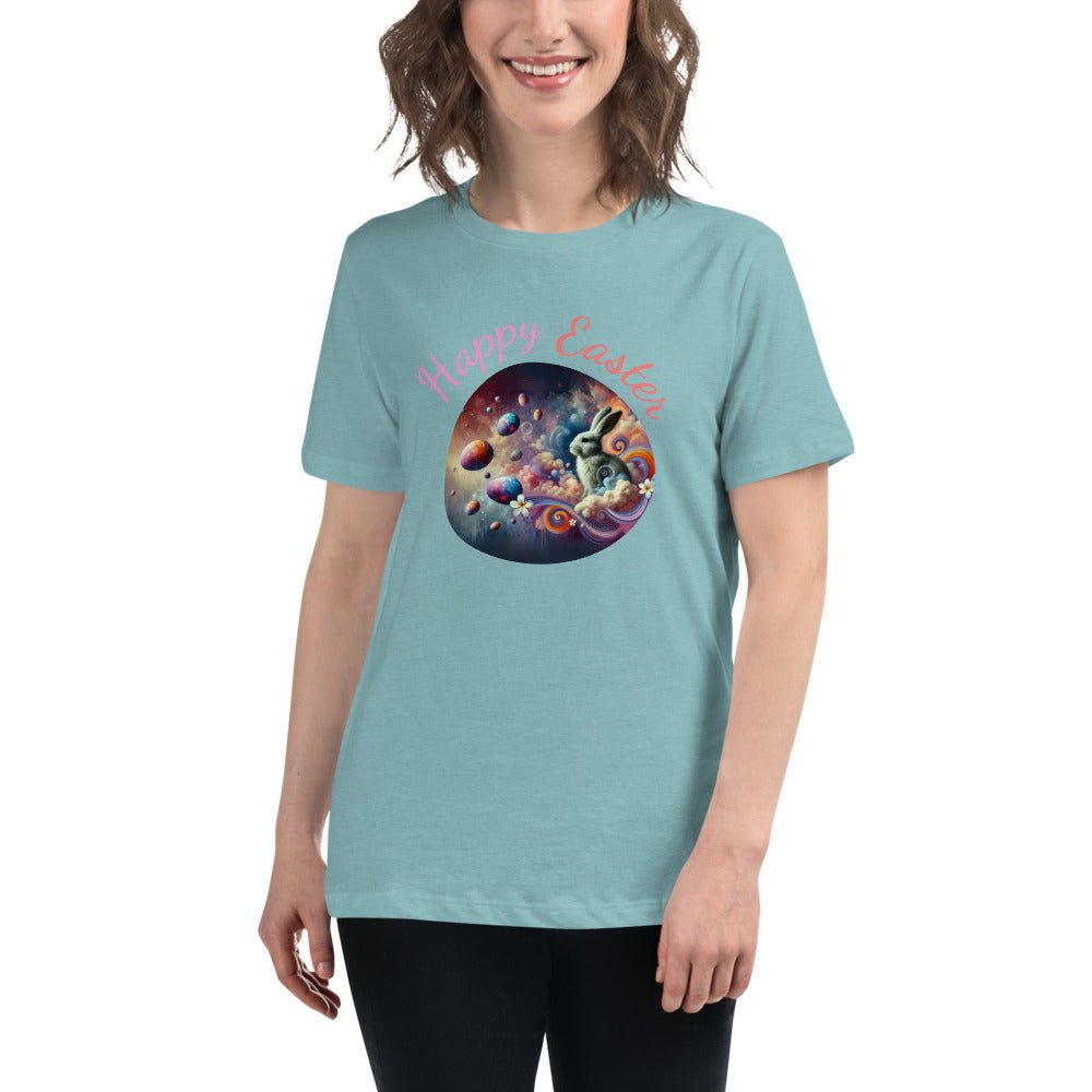 Easter Tee for Women - Relaxed T-Shirt, Cute Easter Gifts 2025, Spring Fashion Top, Holiday Apparel, Gift for Her - Elora Moda
