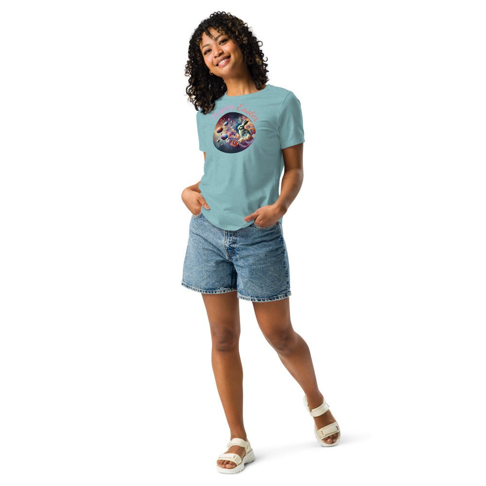 Easter Tee for Women - Relaxed T-Shirt, Cute Easter Gifts 2025, Spring Fashion Top, Holiday Apparel, Gift for Her - Elora Moda