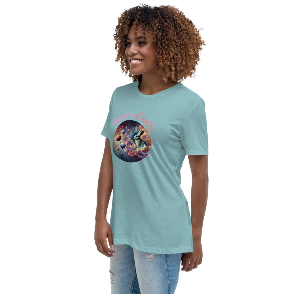 Easter Tee for Women - Relaxed T-Shirt, Cute Easter Gifts 2025, Spring Fashion Top, Holiday Apparel, Gift for Her - Elora Moda