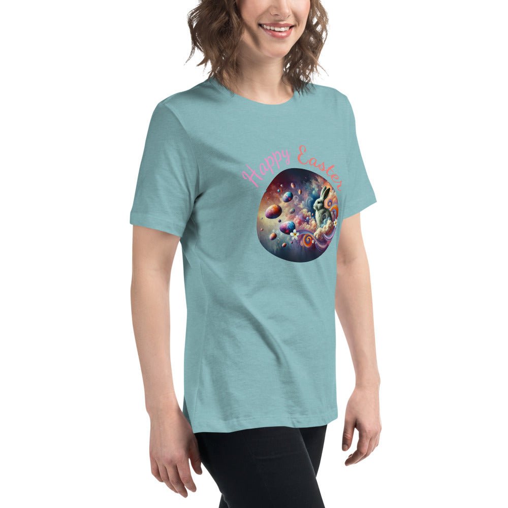 Easter Tee for Women - Relaxed T-Shirt, Cute Easter Gifts 2025, Spring Fashion Top, Holiday Apparel, Gift for Her - Elora Moda