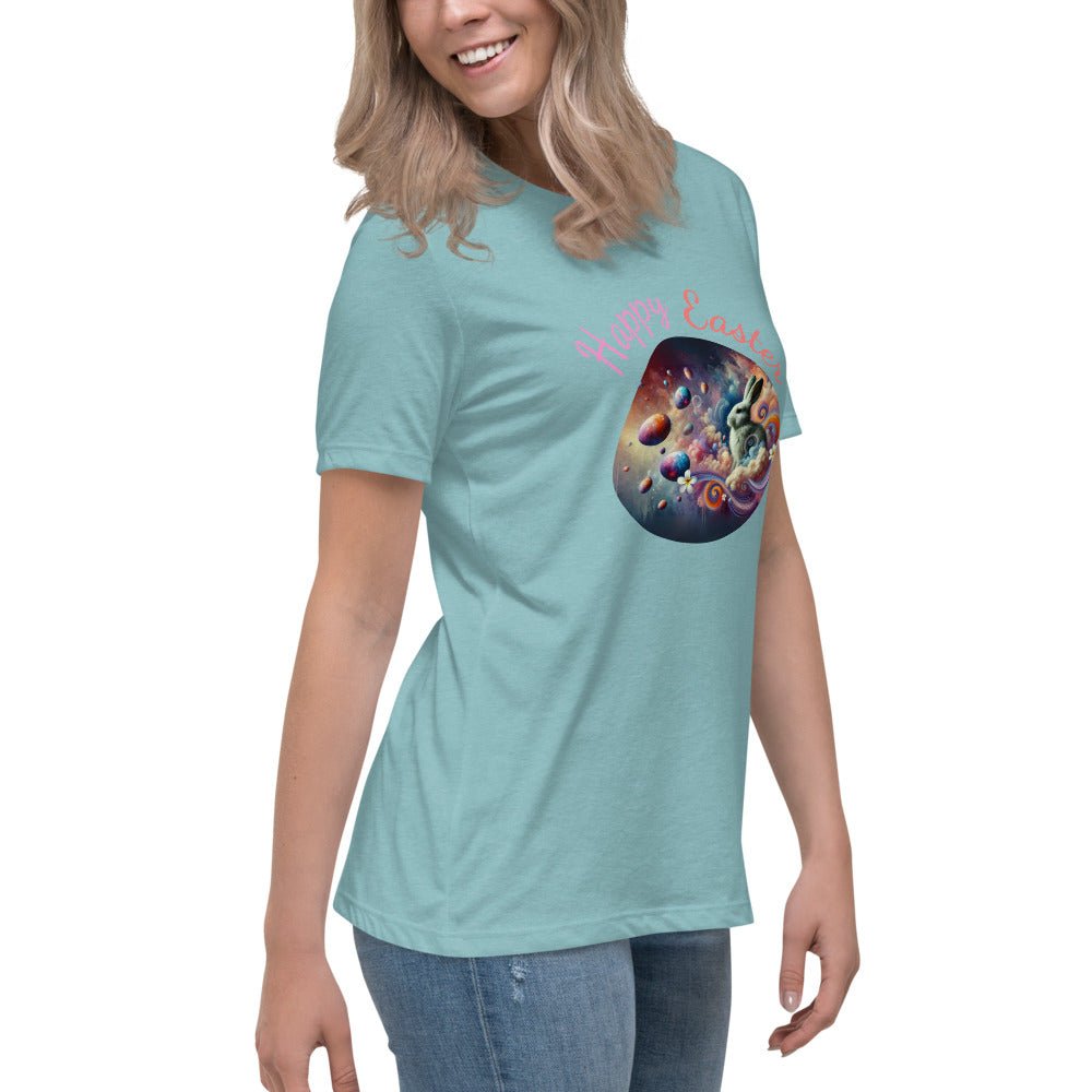 Easter Tee for Women - Relaxed T-Shirt, Cute Easter Gifts 2025, Spring Fashion Top, Holiday Apparel, Gift for Her - Elora Moda
