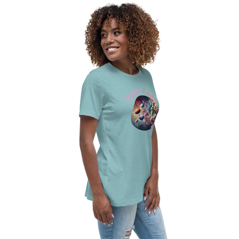 Easter Tee for Women - Relaxed T-Shirt, Cute Easter Gifts 2025, Spring Fashion Top, Holiday Apparel, Gift for Her - Elora Moda