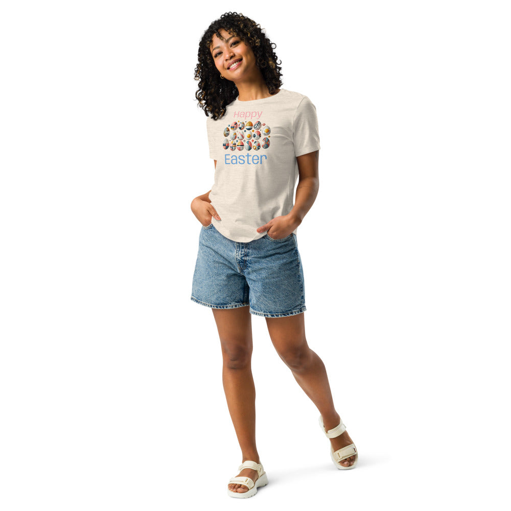 Abstract Easter Tee - Cute Spring Apparel, Trendy Graphic T-Shirt, Relaxed Fit, Perfect 2025 Spring Gifts & Easter Outfits