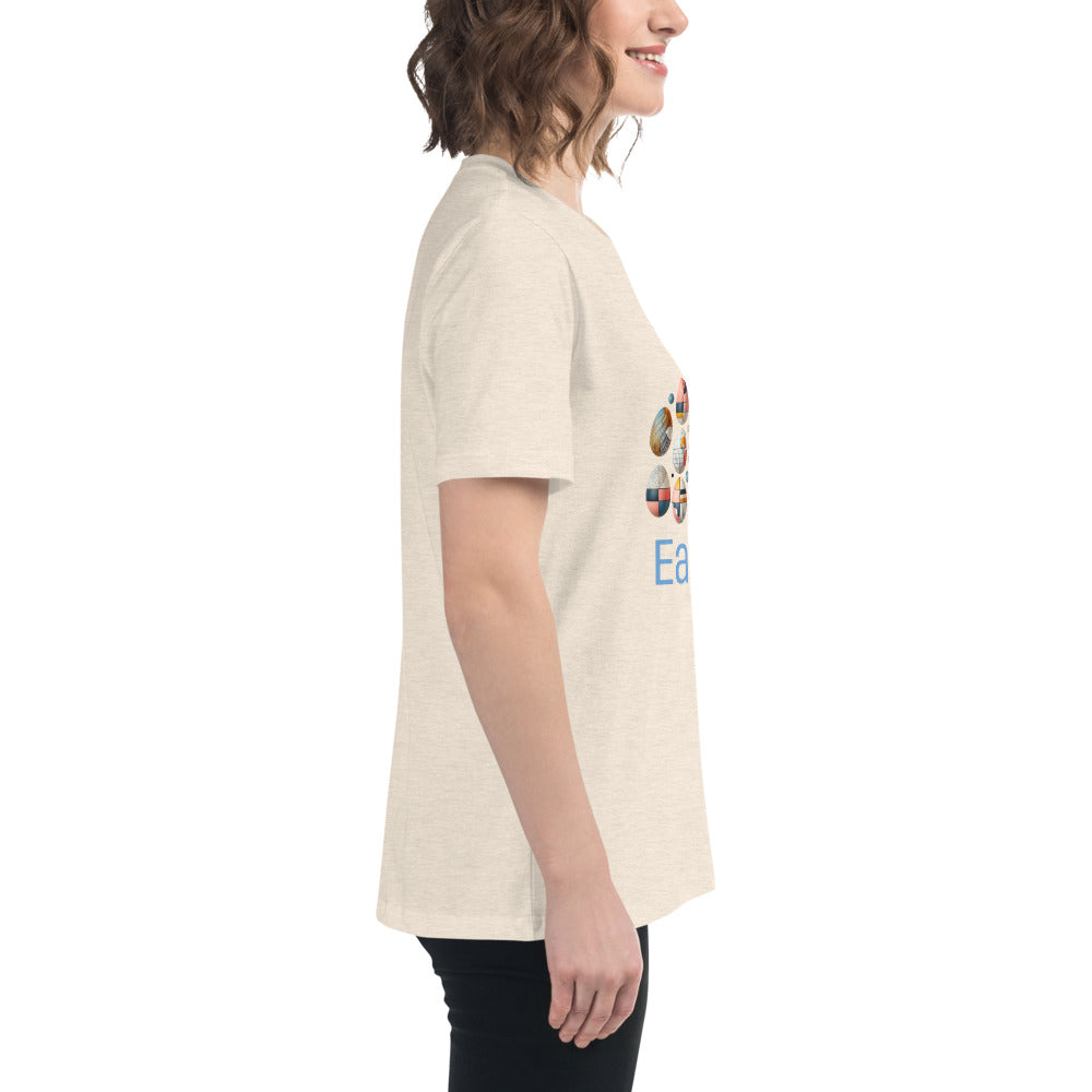 Abstract Easter Tee - Cute Spring Apparel, Trendy Graphic T-Shirt, Relaxed Fit, Perfect 2025 Spring Gifts & Easter Outfits