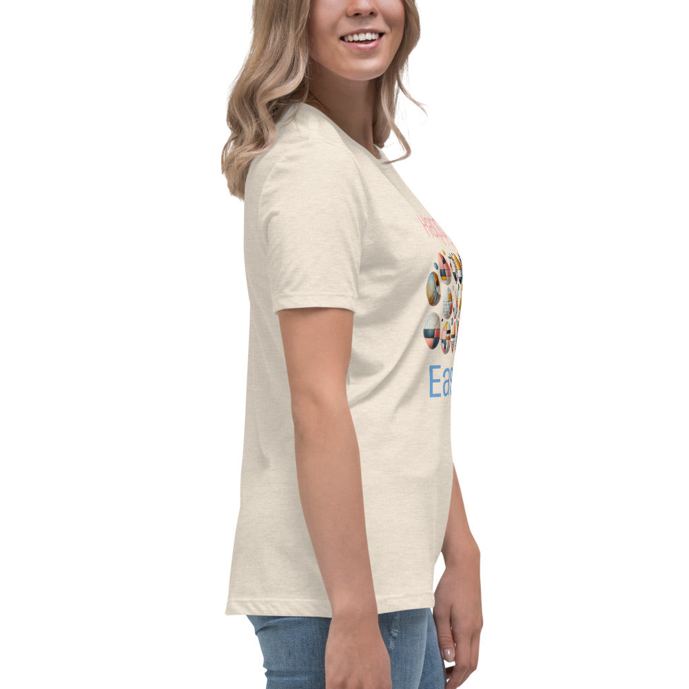 Abstract Easter Tee - Cute Spring Apparel, Trendy Graphic T-Shirt, Relaxed Fit, Perfect 2025 Spring Gifts & Easter Outfits