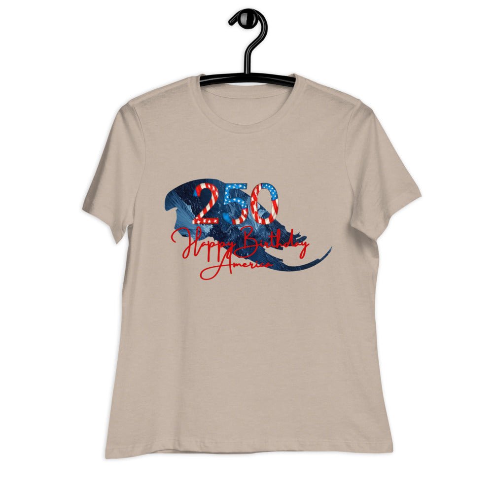 Women's Relaxed T-Shirt - 250th - Elora Moda
