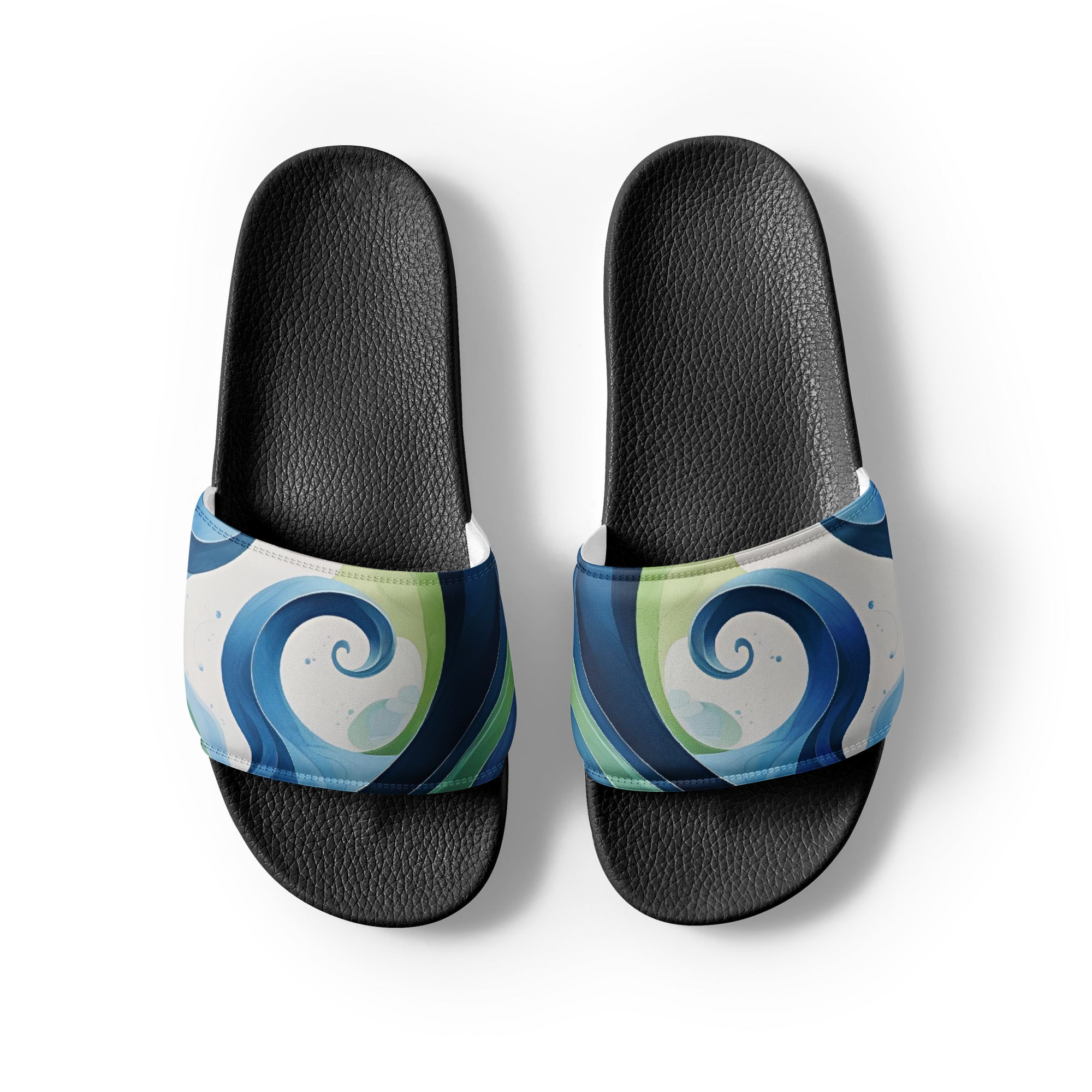 Women's Slides - Ocean Waves - Elora Moda
