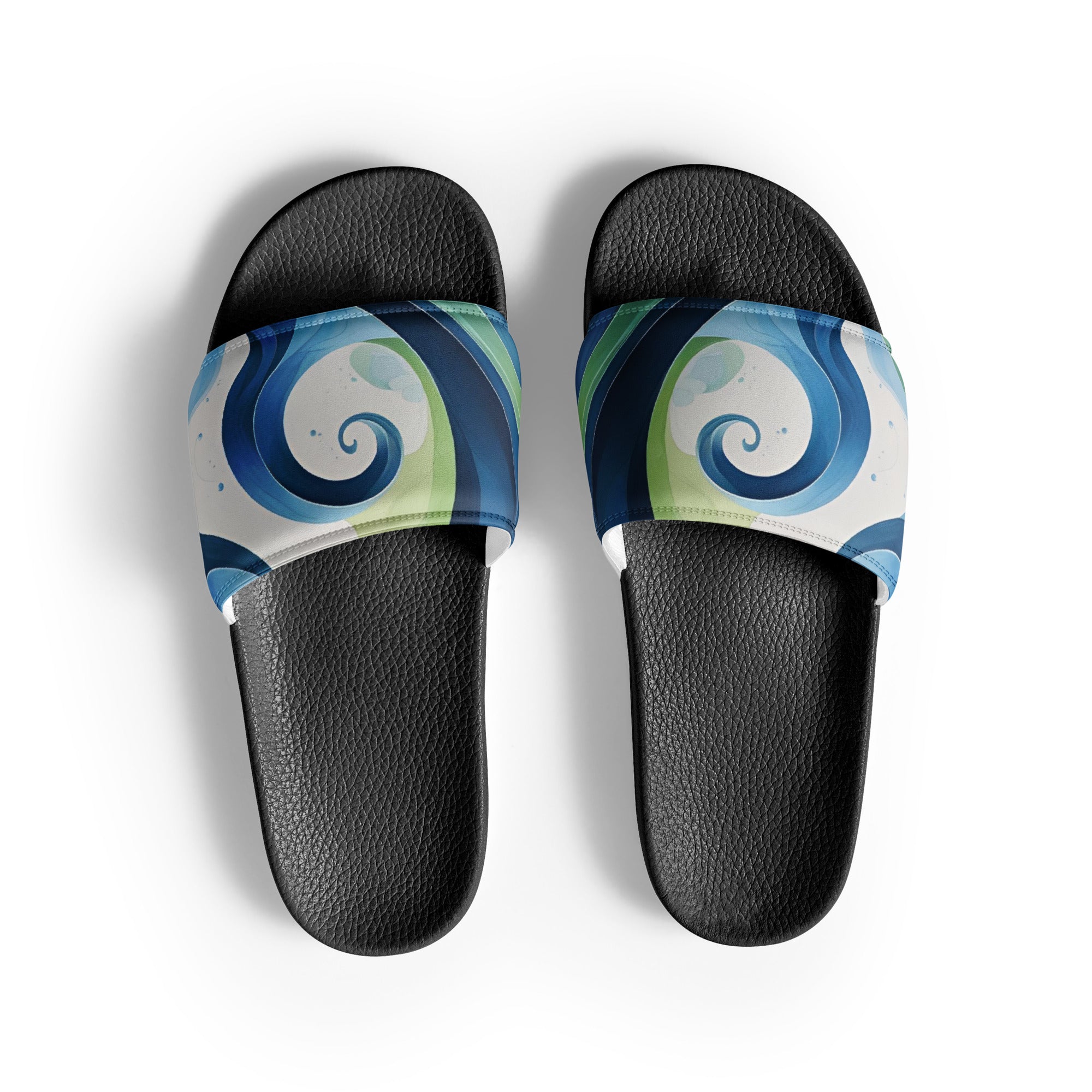 Women's Slides - Ocean Waves - Elora Moda
