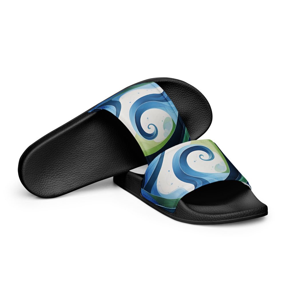 Women's Slides - Ocean Waves - Elora Moda