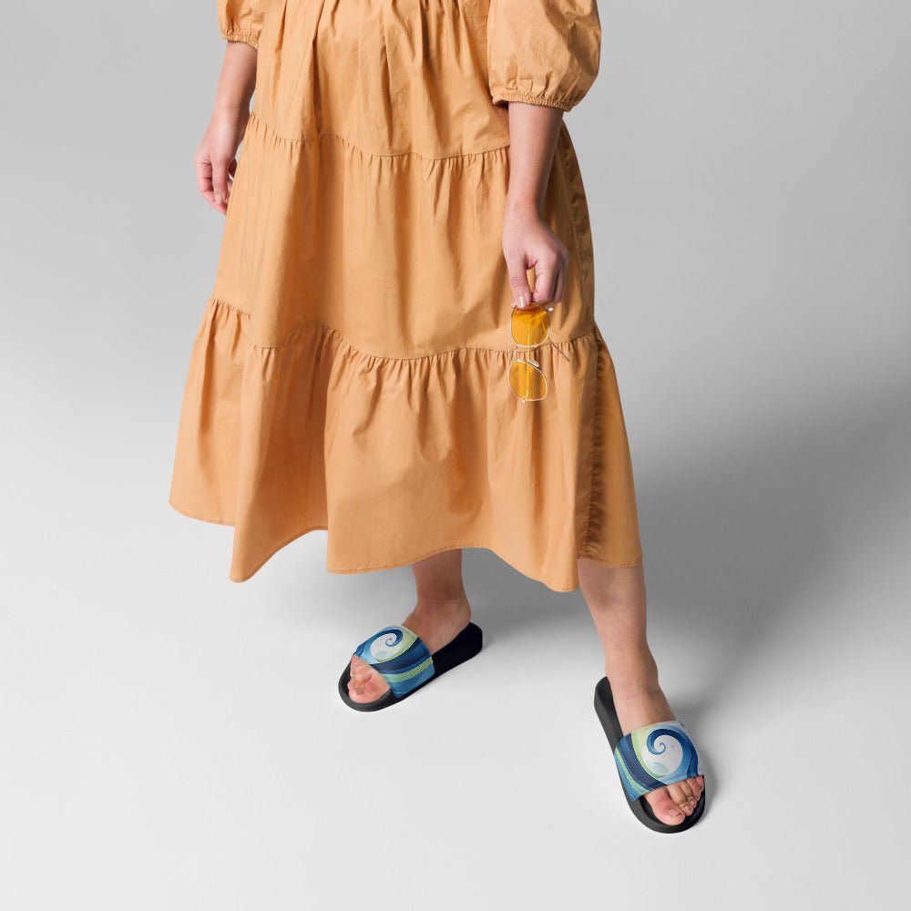 Women's Slides - Ocean Waves - Elora Moda