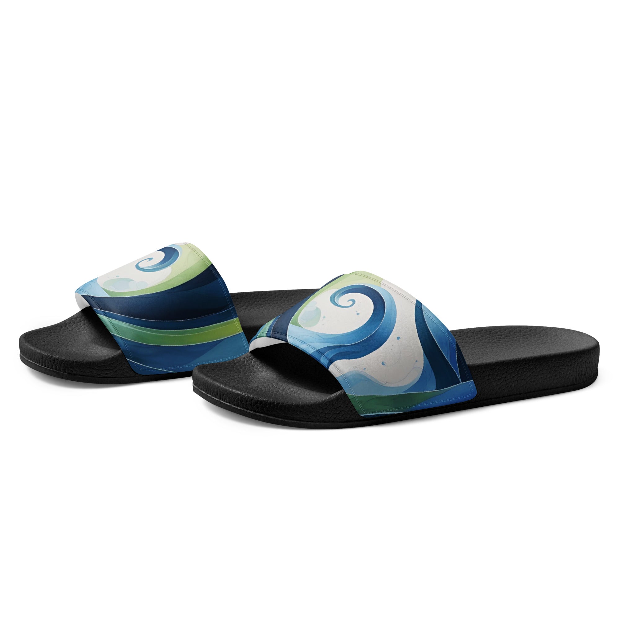 Women's Slides - Ocean Waves - Elora Moda