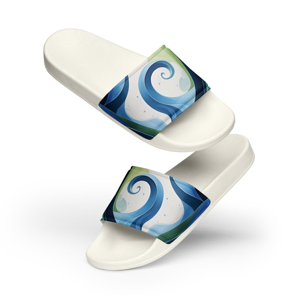 Women's Slides - Ocean Waves - Elora Moda
