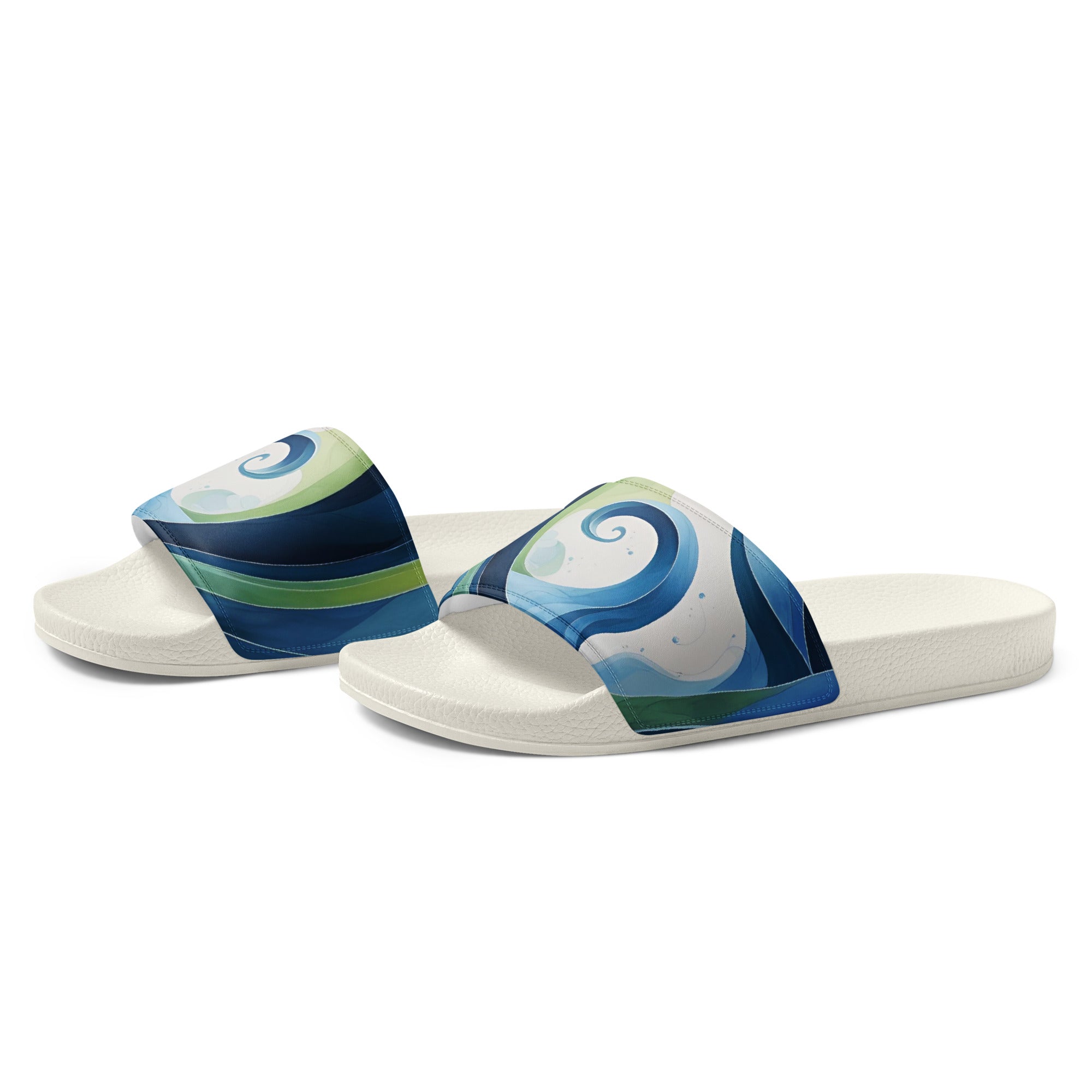 Women's Slides - Ocean Waves - Elora Moda