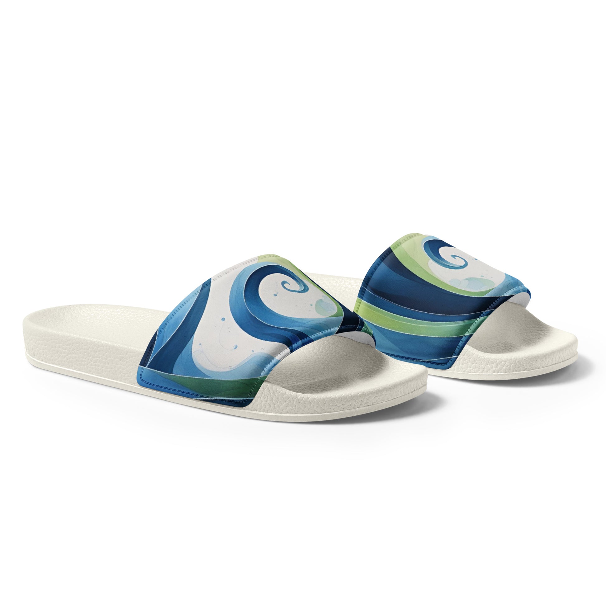 Women's Slides - Ocean Waves - Elora Moda