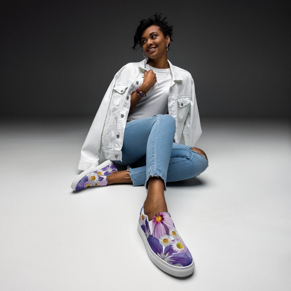 Trendy Women's Shoes | Women's Slip - On Canvas Shoes for Comfortable Everyday Wear | Stylish Casual Sneakers - Elora Moda