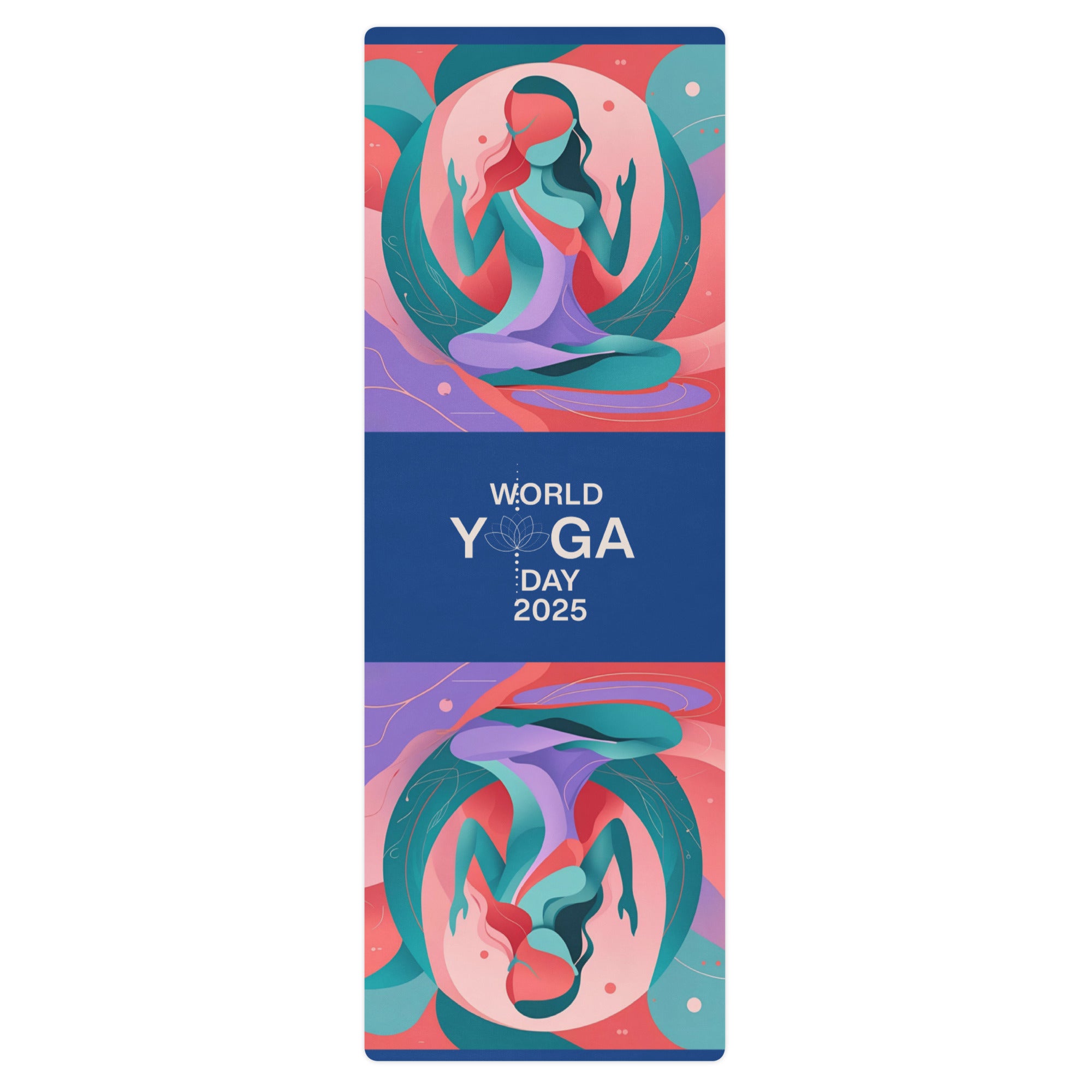 Foam Yoga Mat for Exercise & Meditation – Brighten Your Day Workout Mat, International Yoga Day Gift - Elora Moda